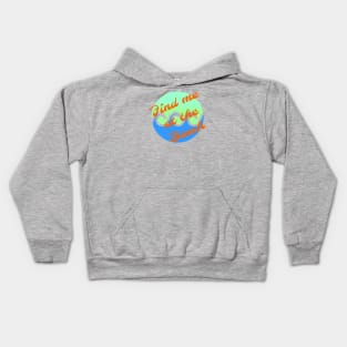 Find me at the beach Kids Hoodie